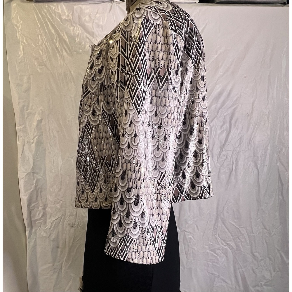Cato Est. 1962 Women's Jacket Size 14 Short Open Front Multicolored - Picture 3 of 9